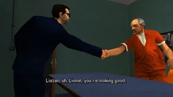 Toni poses as Salvatore's lawyer.