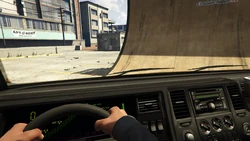 Driver's first-person view
