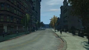 Keneckie Avenue as seen from the northern corner.