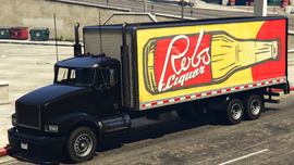A Rob's Liquor Pounder in Grand Theft Auto V. (Rear quarter view).