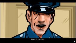The LCPD and FIB show up again to arrest everyone.