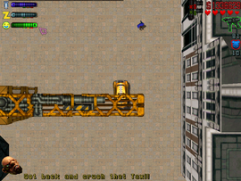 Delivering the Taxi to the crane.