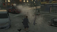 Luis Fernando Lopez sprays them with a Fire Truck water cannon in TBoGT.
