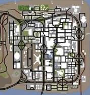 Street map of Las Venturas.