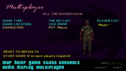 PVT. Places in the character selection menu