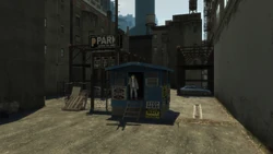 The Pyrite Street car park.