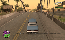 Sweet tells Ryder to give CJ a break, as he's done so much for Grove Street.