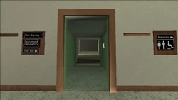 Entrance to the second floor.
