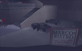 Mike Forelli getting into his car.