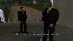 And thanks Toni for saving him before going back to the mansion.