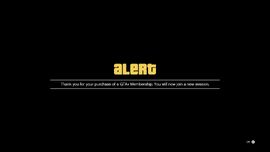 Screen after the automatic monthly renewal.