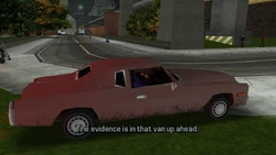 He tells Toni that the guy with the evidence is at the docks nearby.