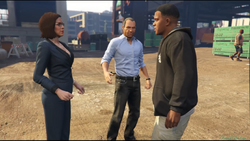 Franklin with Devin Weston and Molly Schultz.