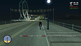 He reaches his destination. CJ is now clear to kill them.