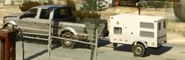 A Sadler towing the generator Trailer, as seen during Trevor's trailer.