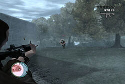 Niko and Dimitri during the gun battle.