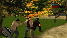 Crazy69-GTALCS-SS11.png (2.05 MB) The Forellis armed with Meat Cleavers.