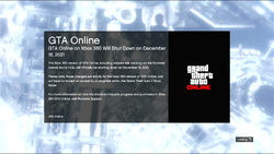 Reminder: GTA Online shuts down on December 16 for the PS3 and Xbox 360