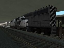 A Freight passing through the Brown Streak hijacked during the mission End of the Line.