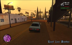 The crew driving back to Grove Street.