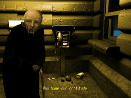 He tells the protagonist that they are honorable to his family and they have his gratitude.