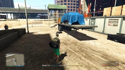 Steal the materials from the construction site