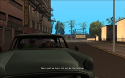 Smoke tells CJ to pull up and let Smoke talk.