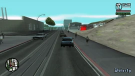 两人来到车库前