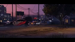 Close-up of the escaping vehicles, showing a new livery for the Cypher