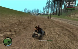 After killing the bandits, Carl must go back and collect the money they stole from the liquor store.