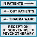 Hospital Directions sign