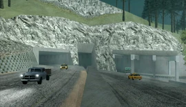 Bayside Tunnel's eastern approach.