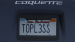 Custom Plate GTAO T0PL3SS