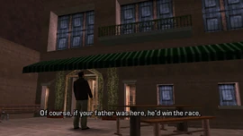 Toni's mother claims that if Toni's father was alive, he would win the race...