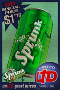 LTD Gasoline advertising Sprunk.