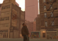 The area where is suposed to be the safehouse in GTA IV.