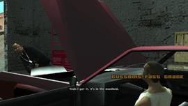 CJ finds something stuck in the manifold.