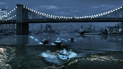   pursue Niko in a  under the bridge