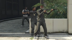 Three gunmen of Johnny Guns