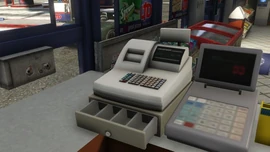 A register that was shot open.