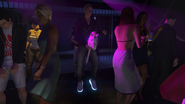 "Dancing" in a player's nightclub.