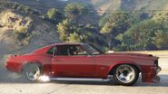 The Sabre Turbo in the cinematic preview on GTA V Rockstar Games Social Club.