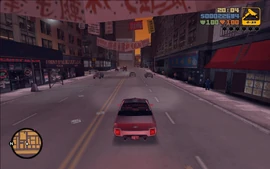 Claude and the lover driving back to the factory.