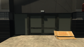 Blank front doorway in GTA IV.