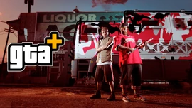 LosSantosDrugWars-GTAOee-GTA+Pre-Release-DaxAcidCookBrickade6x6atLiquorAce.jpg (542 KB) Dax and Labrat, in front of a Brickade 6x6 outside Liquor Ace.