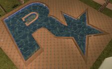 A Rockstar-shaped pool