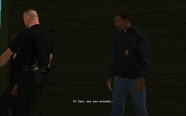 Tenpenny tells CJ that he'll "see him around".