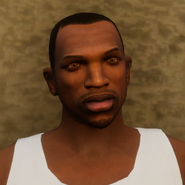 Carl Johnson in The Definitive Edition of Grand Theft Auto: San Andreas.