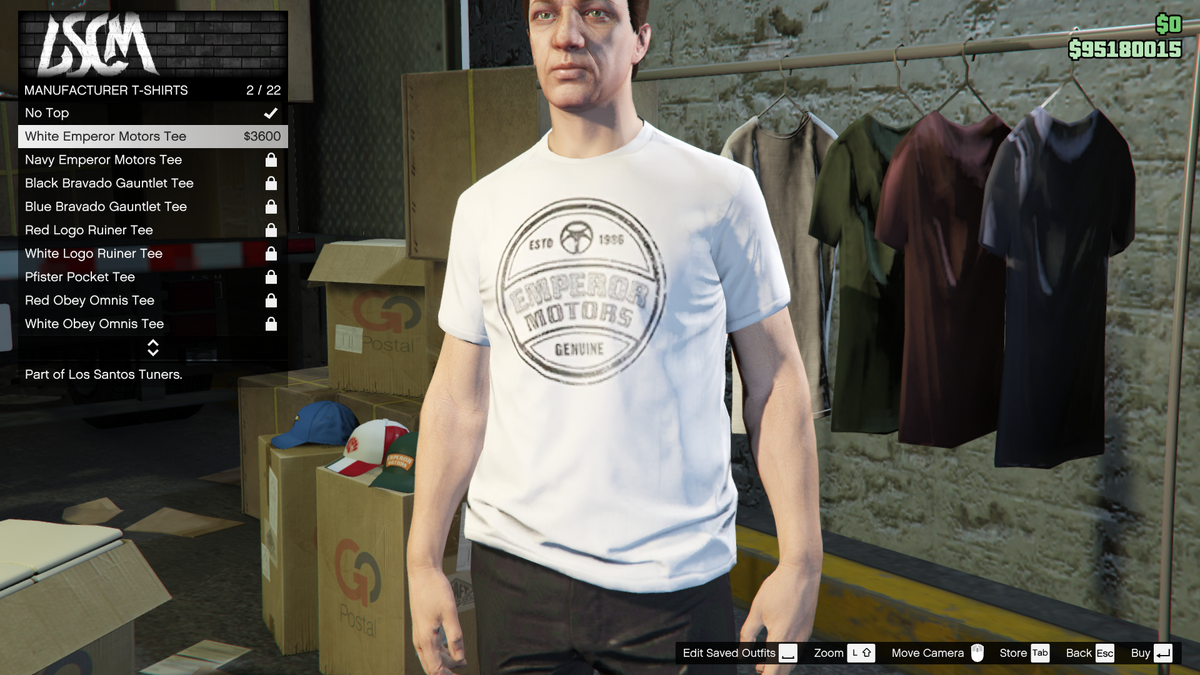 Los Santos Customs Garage San Andreas GTA T-Shirt