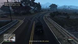 Merryweather will target and destroy the vehicle containing the crates if it stays below the minimum speed for too long.